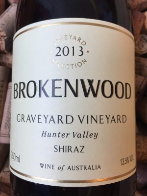 Brokenwood Shiraz Hunter Valley Graveyard Vineyard 2013