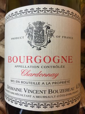 Vincent Bouzereau Bourgogne Blanc 2020