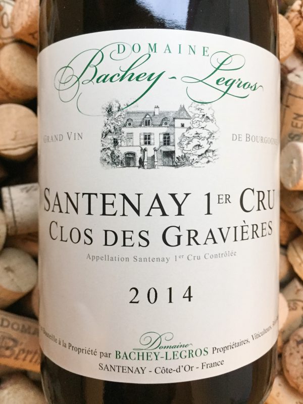 Domaine Bachey-Legros Santenay Premier Cru Clos des Gravieres 2014