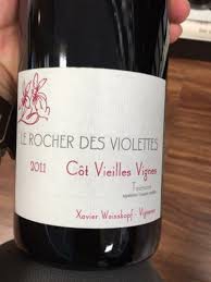Le Rocher des Violettes Cot Vielles Vignes Touraine 2012