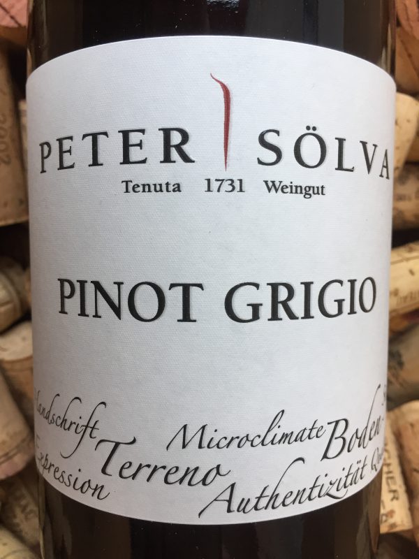 Peter Sölva I Vigneti Pinot Grigio Alto Adige 2017