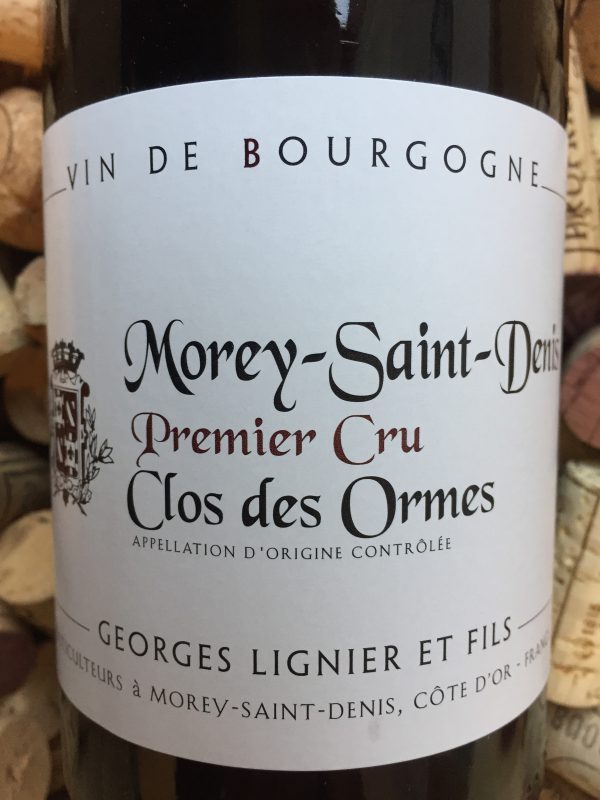 Georges Lignier Morey Saint Denis Premier Cru Clos des Ormes 2019