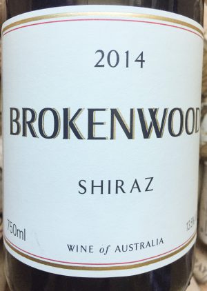 Brokenwood Shiraz Australia 2014