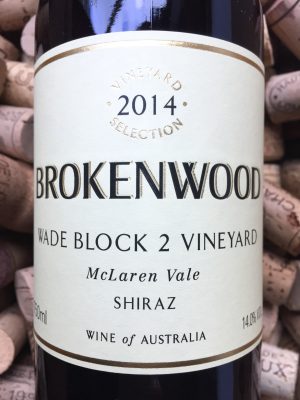 Brokenwood Shiraz Mc Laren Vale Wade Block 2 2014