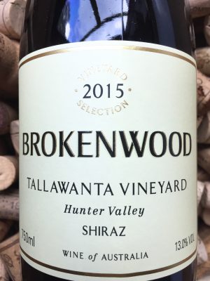 Brokenwood Shiraz Tallawanta Hunter Valley 2015