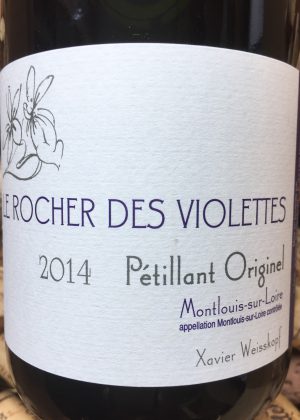 Le Rocher des Violettes Montlouis Petillant Originel 2014