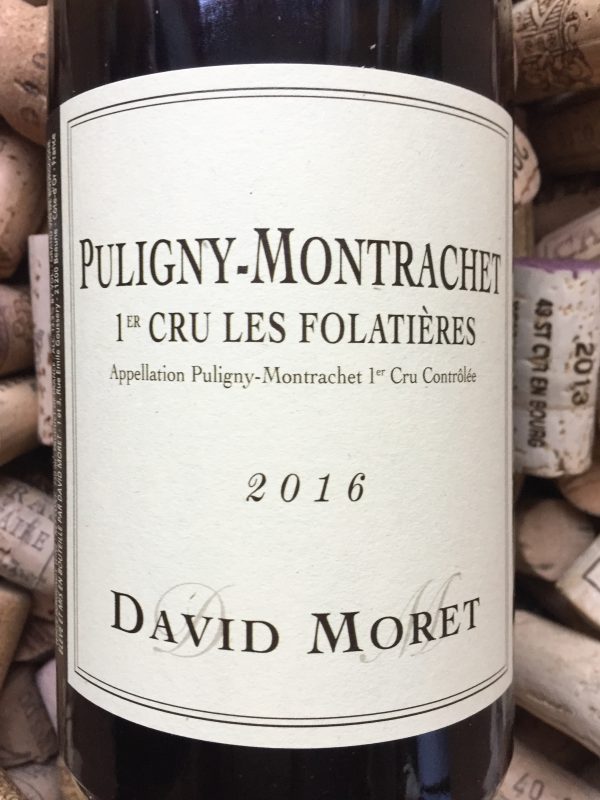 David Moret Puligny Montrachet 1er Cru Folatieres 2016