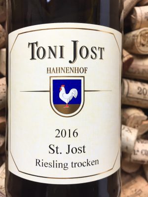 Toni Jost Steeger St Jost Riesling trocken Mittelrhein 2016