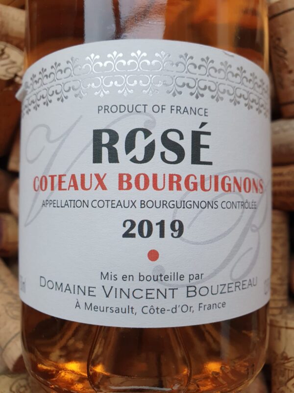 Vincent Bouzereau Coteaux Bourguignons rosé 2019