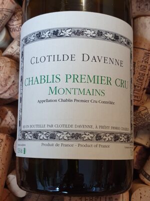 Clotilde Davenne Chablis Premier Cru Montmains 2018