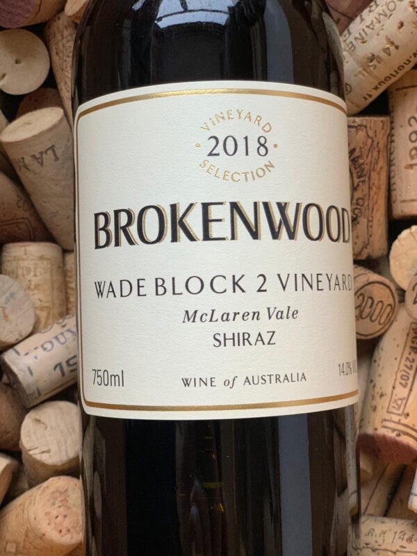 Brokenwood Shiraz McLaren Vale Wade Block 2 2018