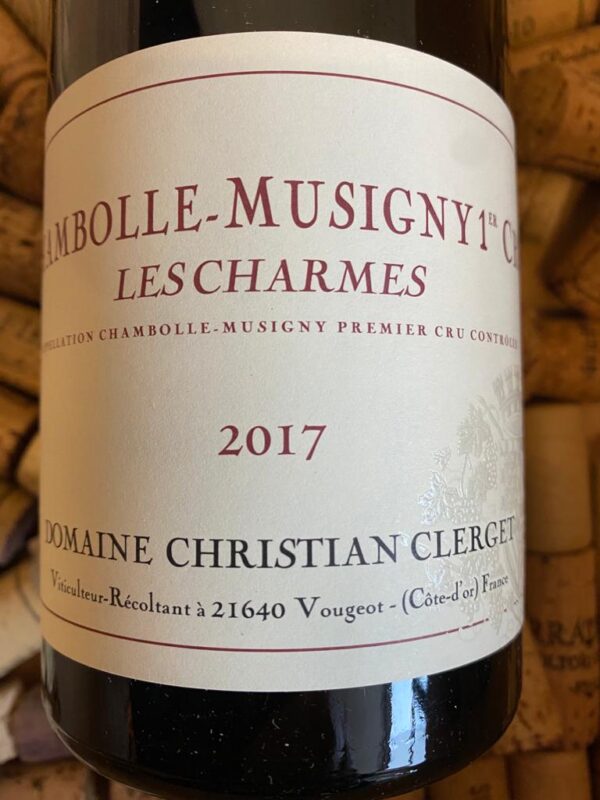 Christian Clerget Chambolle Musigny Premier Cru Les Charmes 2017