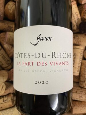 Domaine Garon Côtes-du-Rhône rouge La Part des Vivants 2020